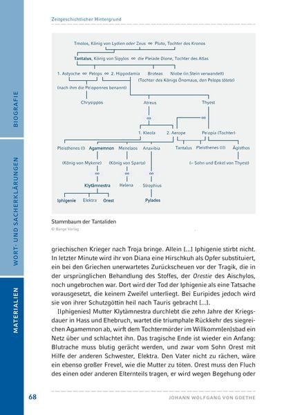 Produktbild: Iphigenie auf Tauris von Johann Wolfgang von Goethe (Textausgabe)