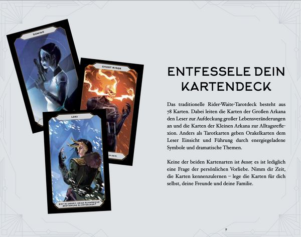 Produktbild: Magic of MARVEL Orakel-Kartendeck. Ein Blick in die Zukunft mit den Original MARVEL-Superhelden wie Spider-Man, Deadpool oder Wolverine