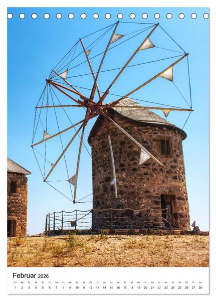 Produktbild: Die Windm&uuml;hle - Eindr&uuml;cke und Momente (Tischkalender 2026 DIN A5 hoch), CALVENDO Monatskalender