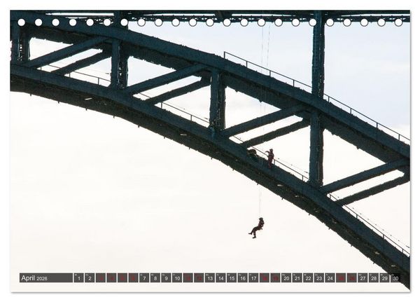 Produktbild: M&uuml;ngstener Br&uuml;cke - Stahlkonstruktion der Superlative (Tischkalender 2026 DIN A5 quer), CALVENDO Monatskalender