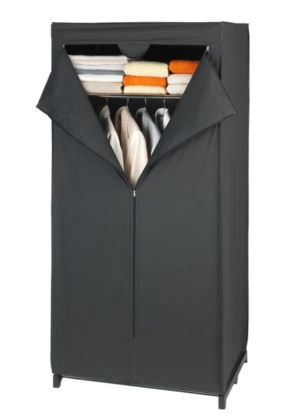 Produktbild: Kleiderschrank Mod. Deep Black mit Ablage, Gestell aus Metall