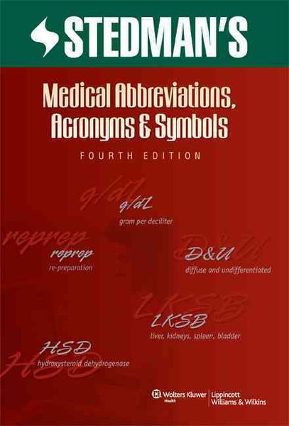 Produktbild: Stedman's Abbreviations, Acronyms & Symbols, Fourth Edition Intranet