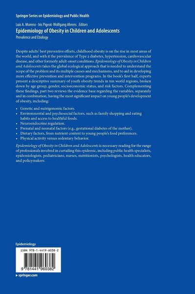 Produktbild: Epidemiology of Obesity in Children and Adolescents