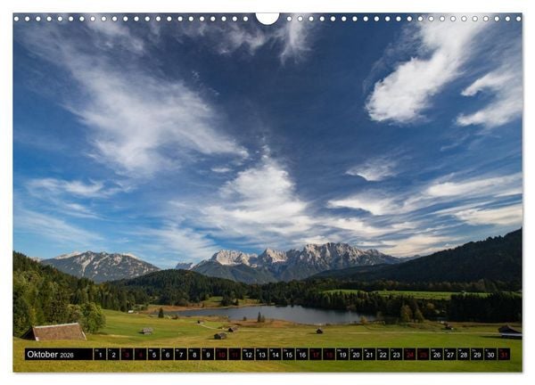 Produktbild: Seen im Werdenfelser Land (Wandkalender 2026 DIN A3 quer), CALVENDO Monatskalender