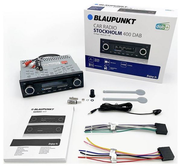 Produktbild: Blaupunkt Stockholm 400 DAB BT Autoradio Apple CarPlay, DAB+ Tuner