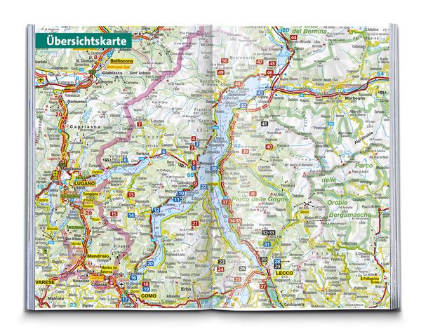 Produktbild: KOMPASS Wanderf&uuml;hrer Comer See, 50 Touren mit Extra-Tourenkarte