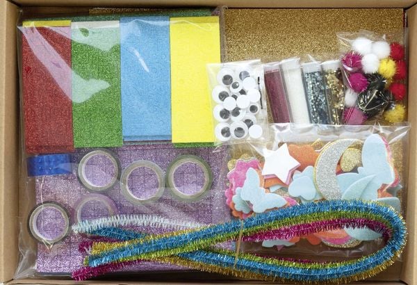 Produktbild: Folia Kreativ Box GLITTER MIX 900+ Teile