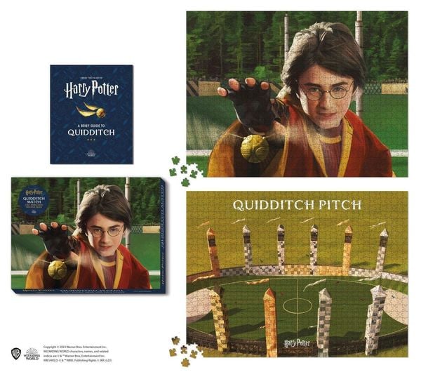 Produktbild: Harry Potter Quidditch Match 2-In-1 Double-Sided 1000-Piece Puzzle