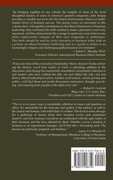 Produktbild: Leaders on Ethics