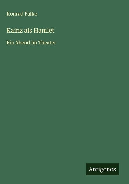 Produktbild: Kainz als Hamlet