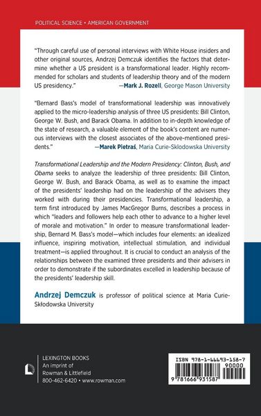 Produktbild: Transformational Leadership and the Modern Presidency