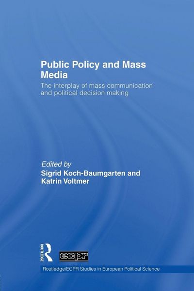 Produktbild: Public Policy and the Mass Media