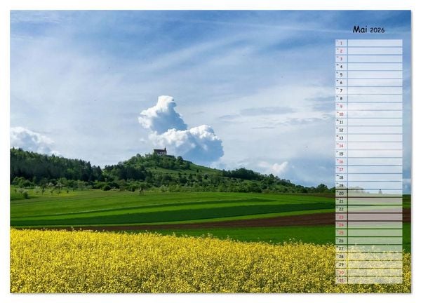 Produktbild: Rund um die Wurmlinger Kapelle (Wandkalender 2026 DIN A4 quer), CALVENDO Monatskalender