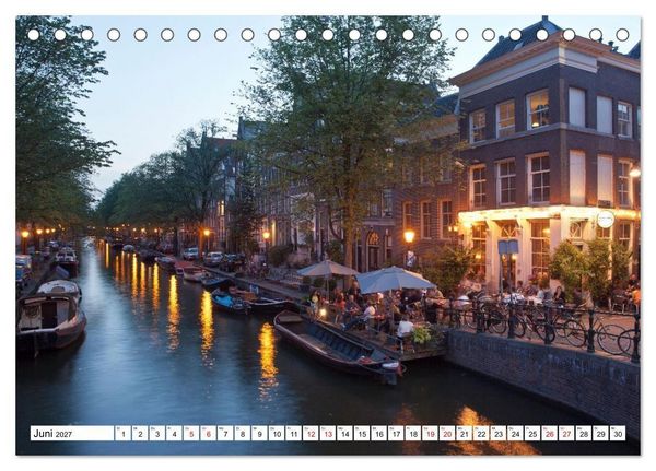 Produktbild: Amsterdam - Momente einer Reise (Tischkalender 2027 DIN A5 quer), CALVENDO Monatskalender