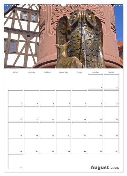 Produktbild: Weinheim an der Bergstra&szlig;e Planer (Wandkalender 2026 DIN A2 hoch), CALVENDO Monatskalender