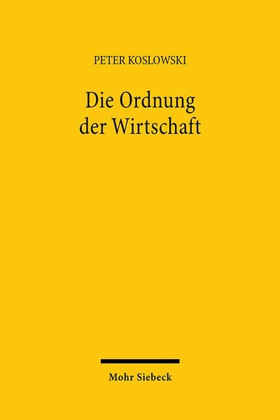 Produktbild: Die Ordnung der Wirtschaft
