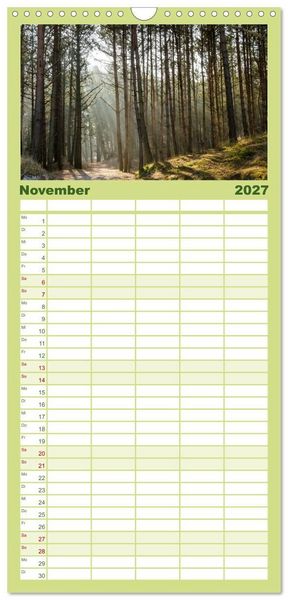 Produktbild: Familienplaner 2027 - Reise entlang der polnischen Oststee mit 5 Spalten (Wandkalender, 21 x 45 cm) CALVENDO