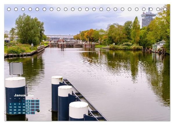 Produktbild: Der Nordholland-Kanal (Tischkalender 2026 DIN A5 quer), CALVENDO Monatskalender