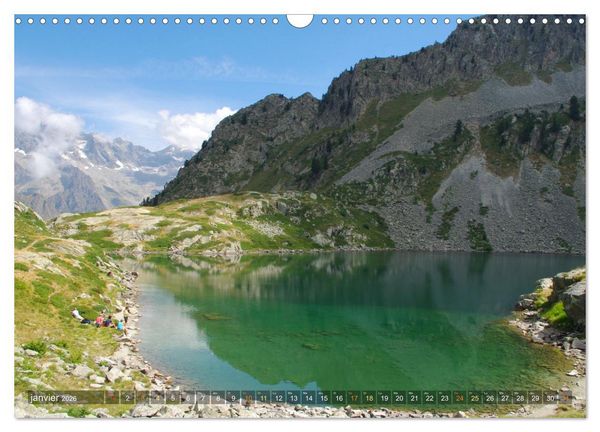 Produktbild: Le paradis des lacs de montagne (Calendrier mural 2026 DIN A3 vertical), CALVENDO calendrier mensuel