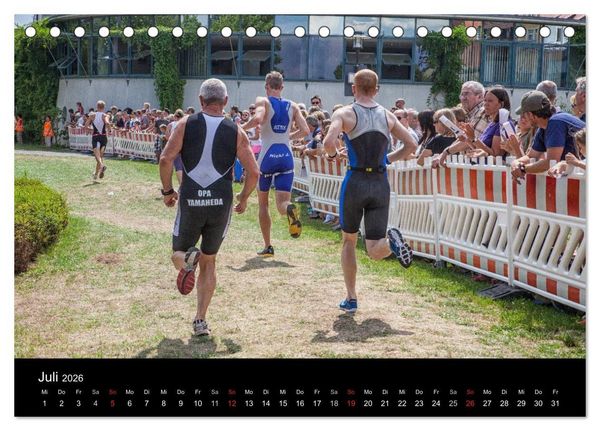 Produktbild: Fascination Triathlon (Tischkalender 2026 DIN A5 quer), CALVENDO Monatskalender