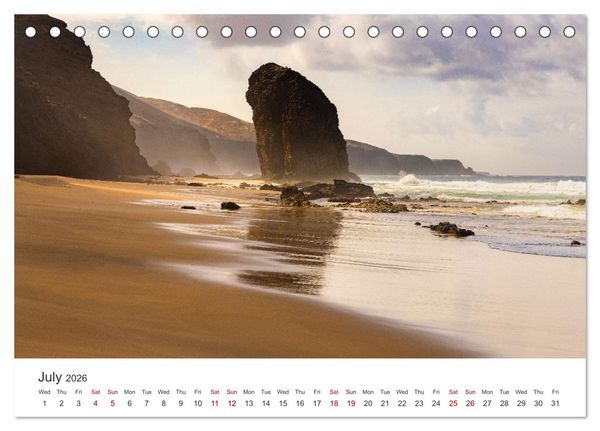 Produktbild: Fuerteventrua The volcanic island (Desk Calendar 2026 DIN A5 landscape), CALVENDO 12 Month DeskCalendar
