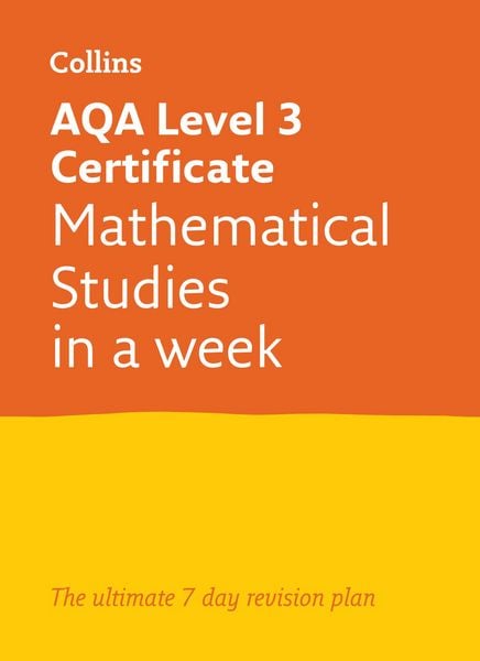 Produktbild: AQA Level 3 Certificate Mathematical Studies: In a Week