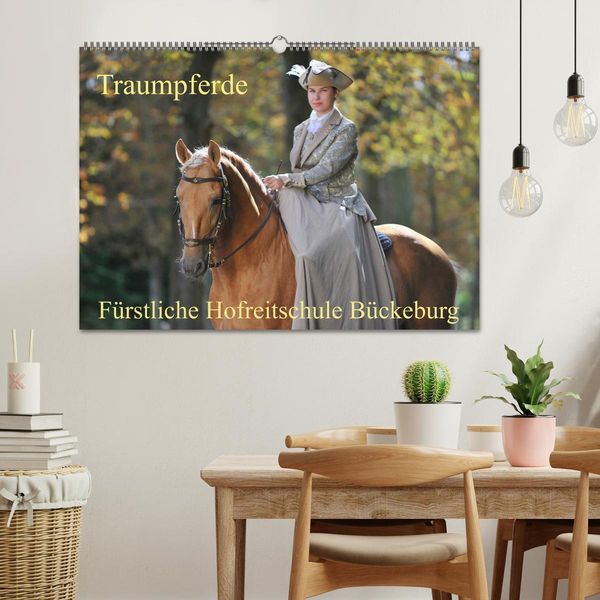 Produktbild: Traumpferde - F&uuml;rstliche Hofreitschule B&uuml;ckeburg (Wandkalender 2026 DIN A2 quer), CALVENDO Monatskalender