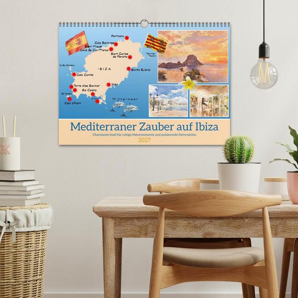 Produktbild: Mediterraner Zauber auf Ibiza (Wandkalender 2027 DIN A3 quer), CALVENDO Monatskalender