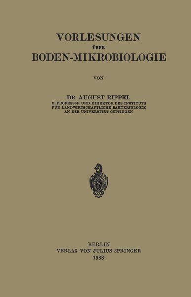 Produktbild: Vorlesungen &Uuml;ber Boden-Mikrobiologie
