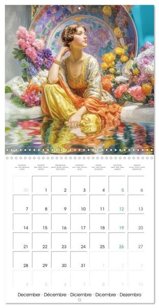 Produktbild: Stylish Women Art Nouveau Era (Wall Calendar 2026 12 &times; 12 Inch) CALVENDO 12 Month Wall Calendar