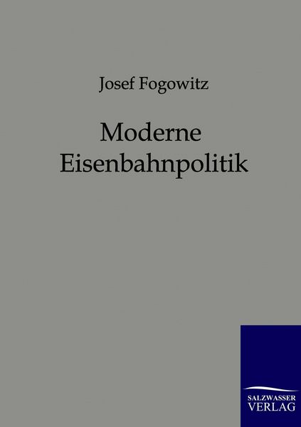 Produktbild: Moderne Eisenbahnpolitik