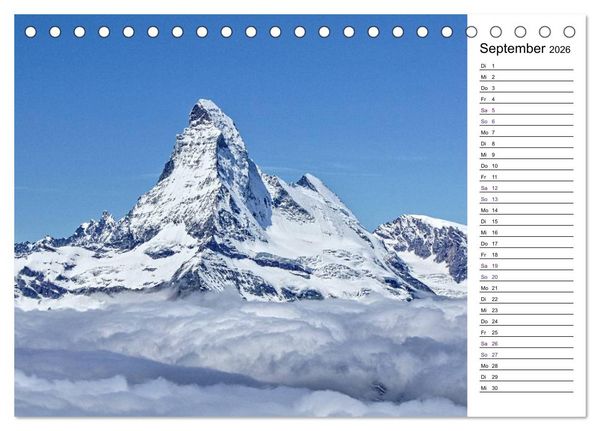 Produktbild: Matterhorn. Der Berg der Berge (Tischkalender 2026 DIN A5 quer), CALVENDO Monatskalender