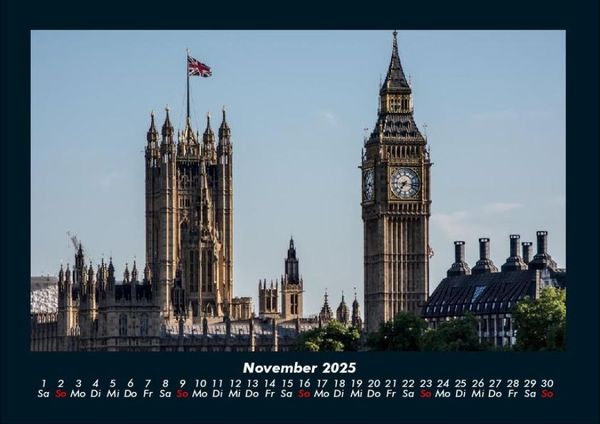 Produktbild: London 2025 Fotokalender DIN A4
