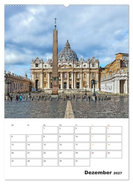 Produktbild: Rom - Kunst, Kultur und Geschichte (Wandkalender 2027 DIN A2 hoch), CALVENDO Monatskalender