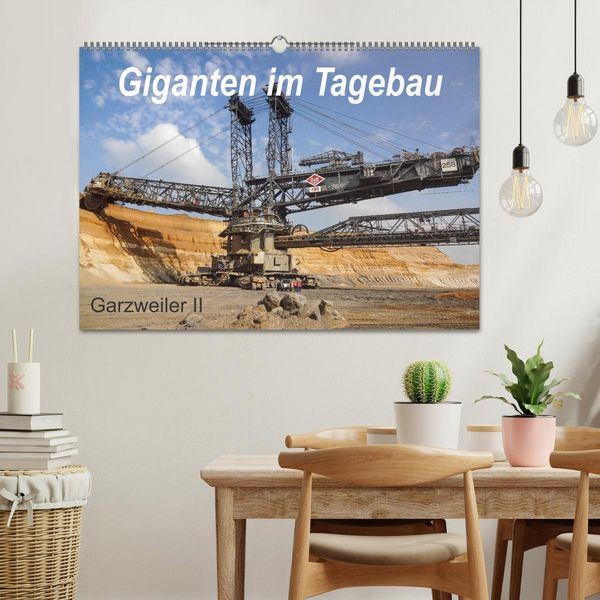 Produktbild: Giganten im Tagebau Garzweiler II (Wandkalender 2026 DIN A2 quer), CALVENDO Monatskalender