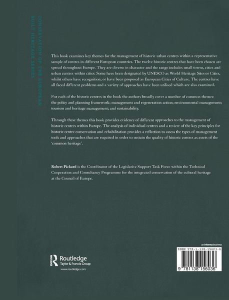 Produktbild: Management of Historic Centres