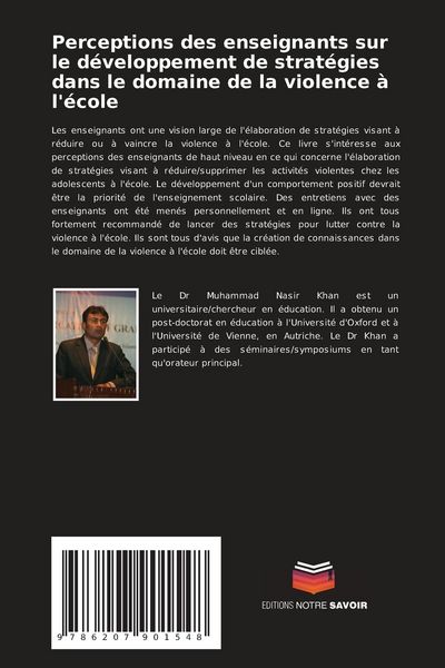 Produktbild: Perceptions des enseignants sur le d&eacute;veloppement de strat&eacute;gies dans le domaine de la violence &agrave; l'&eacute;cole