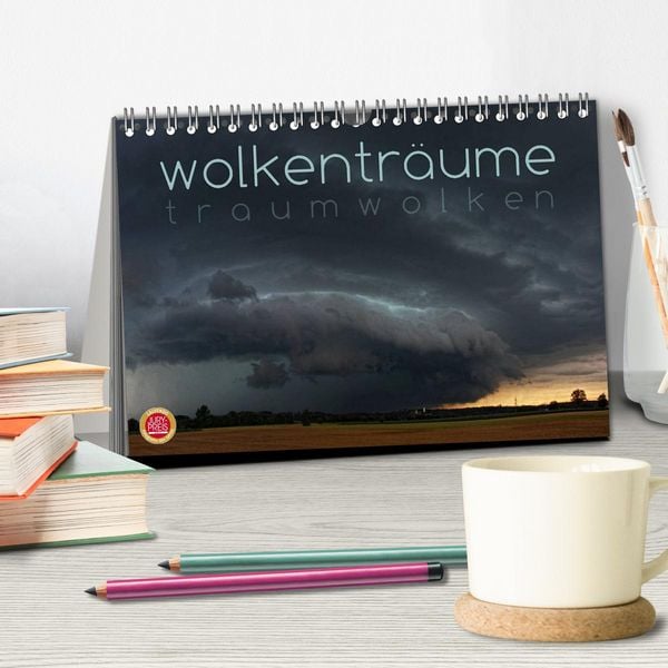 Produktbild: Wolkentr&auml;ume - Traumwolken (Tischkalender 2026 DIN A5 quer), CALVENDO Monatskalender