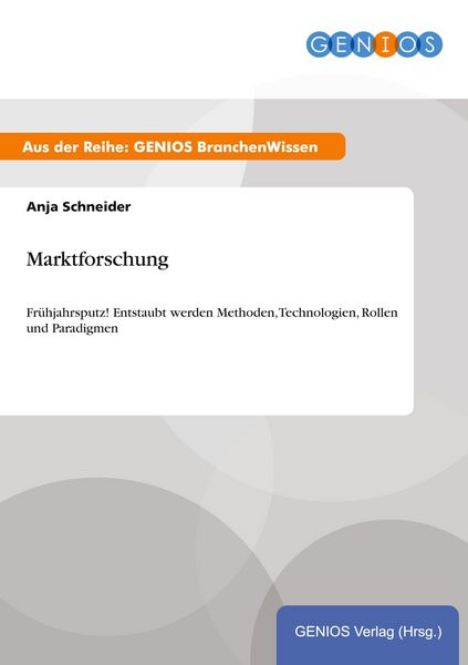 Produktbild: Marktforschung