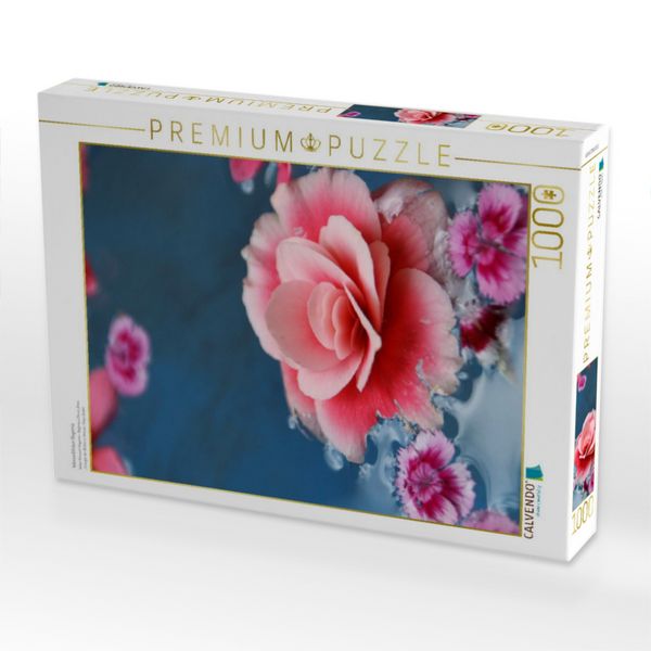 Produktbild: CALVENDO Puzzle Wasserbl&uuml;ten Begonia | 1000 Teile Lege-Gr&ouml;&szlig;e 64x48cm Foto-Puzzle f&uuml;r gl&uuml;ckliche Stunden