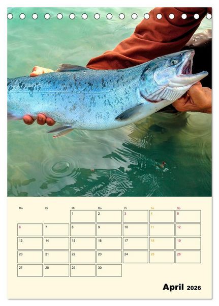 Produktbild: Angeln - extrem faszinierend (Tischkalender 2026 DIN A5 hoch), CALVENDO Monatskalender
