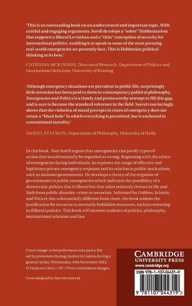 Produktbild: Emergencies and Politics
