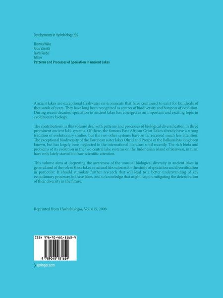 Produktbild: Patterns and Processes of Speciation in Ancient Lakes