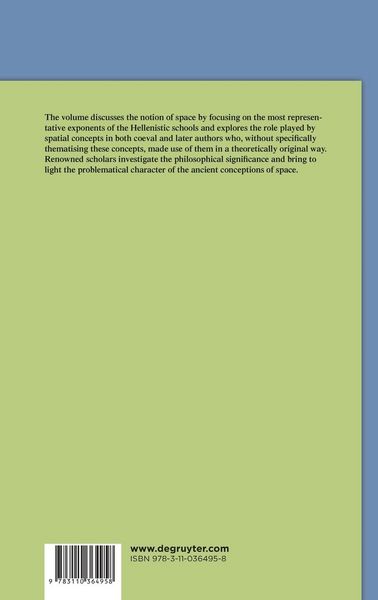 Produktbild: Space in Hellenistic Philosophy