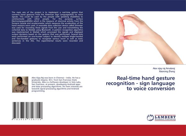 Produktbild: Real-time hand gesture recognition - sign language to voice conversion