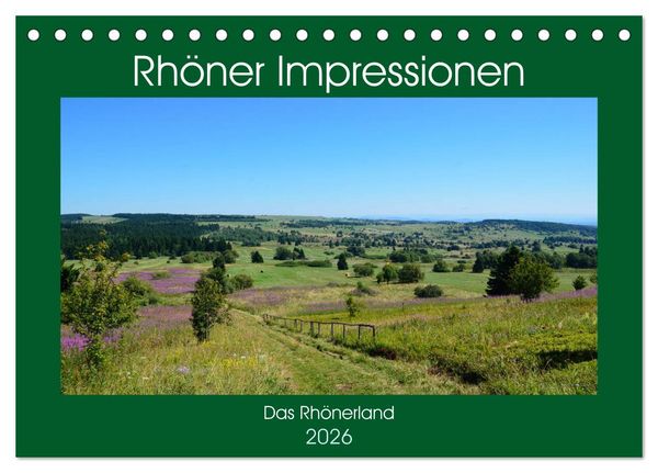 Produktbild: Rh&ouml;ner Impressionen (Tischkalender 2026 DIN A5 quer), CALVENDO Monatskalender