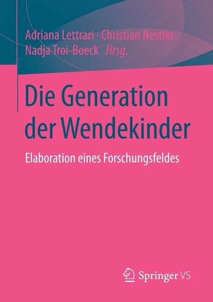Produktbild: Die Generation der Wendekinder