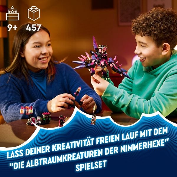 Produktbild: LEGO DREAMZzz 3-in-1 Die Albtraumkreaturen der Nimmerhexe 71483