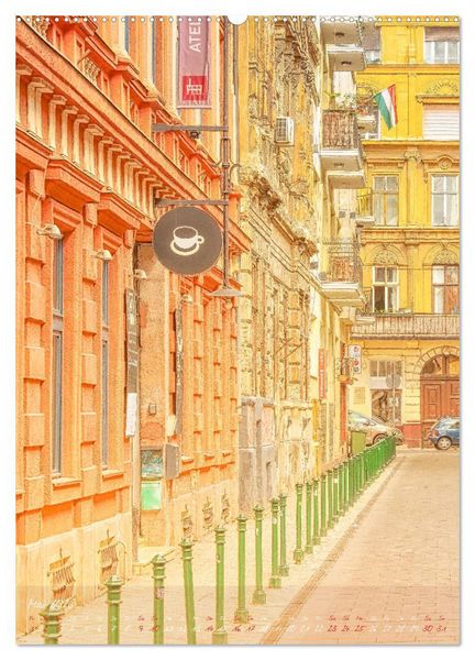 Produktbild: Budapest - Ein malerischer Spaziergang (Wandkalender 2026 DIN A2 hoch), CALVENDO Monatskalender