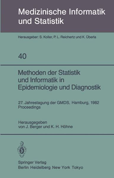 Produktbild: Methoden der Statistik und Informatik in Epidemiologie und Diagnostik